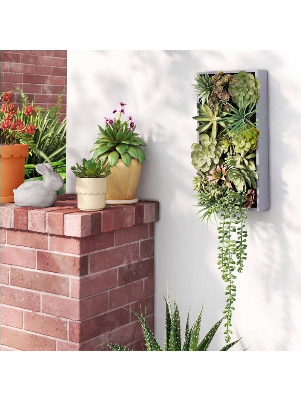 19" Hanging Artificial Succulent Wall Box
Multiple available